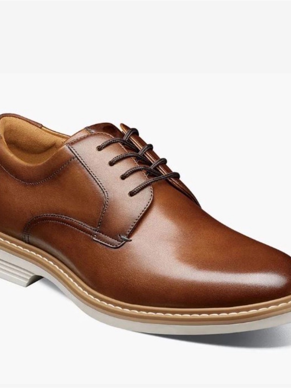 Florsheim Cognac Norwalk Men's Plain Toe Oxford Shoe 13369-229 size 9.5